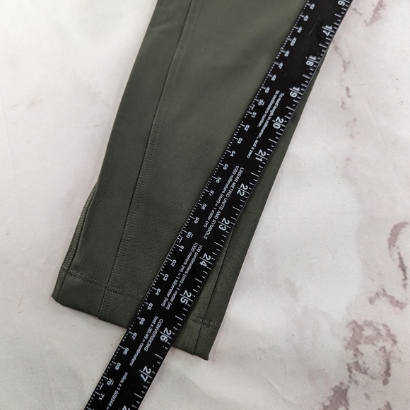 ADAY Leggings Womens Green Brakes On Pant Pull On A Day High Rise Crop Ankle - Picture 5 of 11